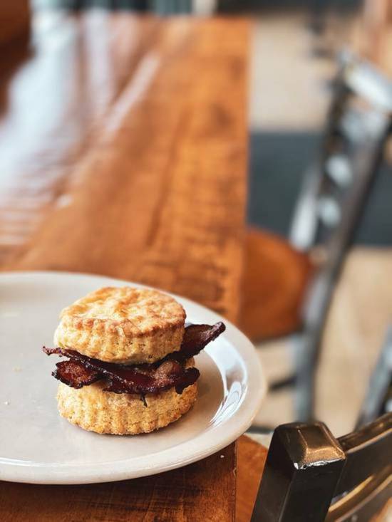 Order Retro Biscuit - Bacon food online from Maple Street Biscuit Company - Hardin Valley store, Knoxville on bringmethat.com