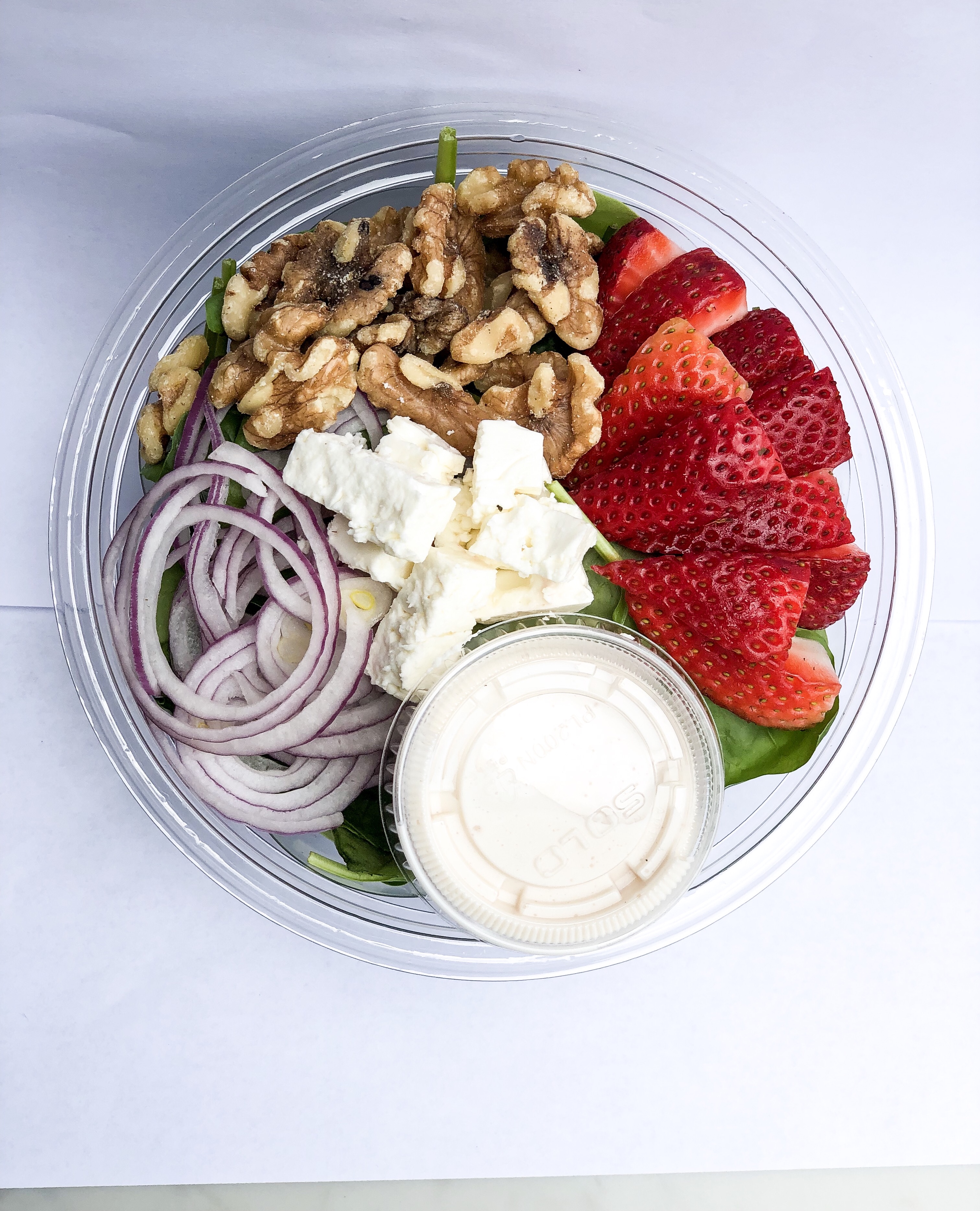 Order Strawberry Spinach Salad food online from Wattle Cafe store, New York on bringmethat.com
