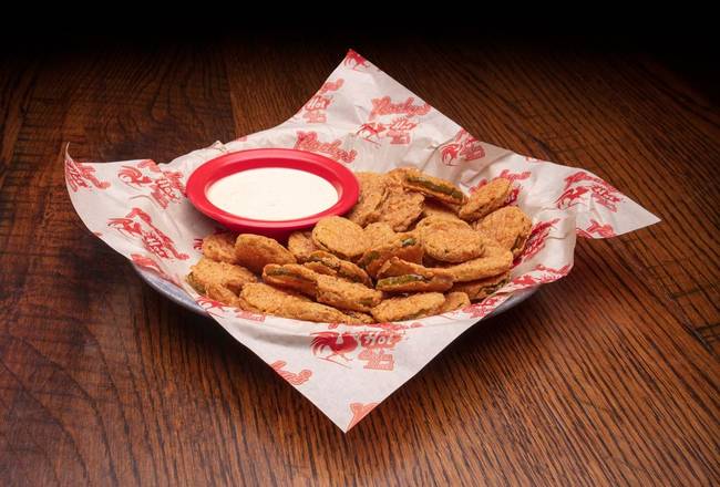 Order Large Fried Pickles food online from Rocky's Hot Chicken Shack store, Asheville on bringmethat.com