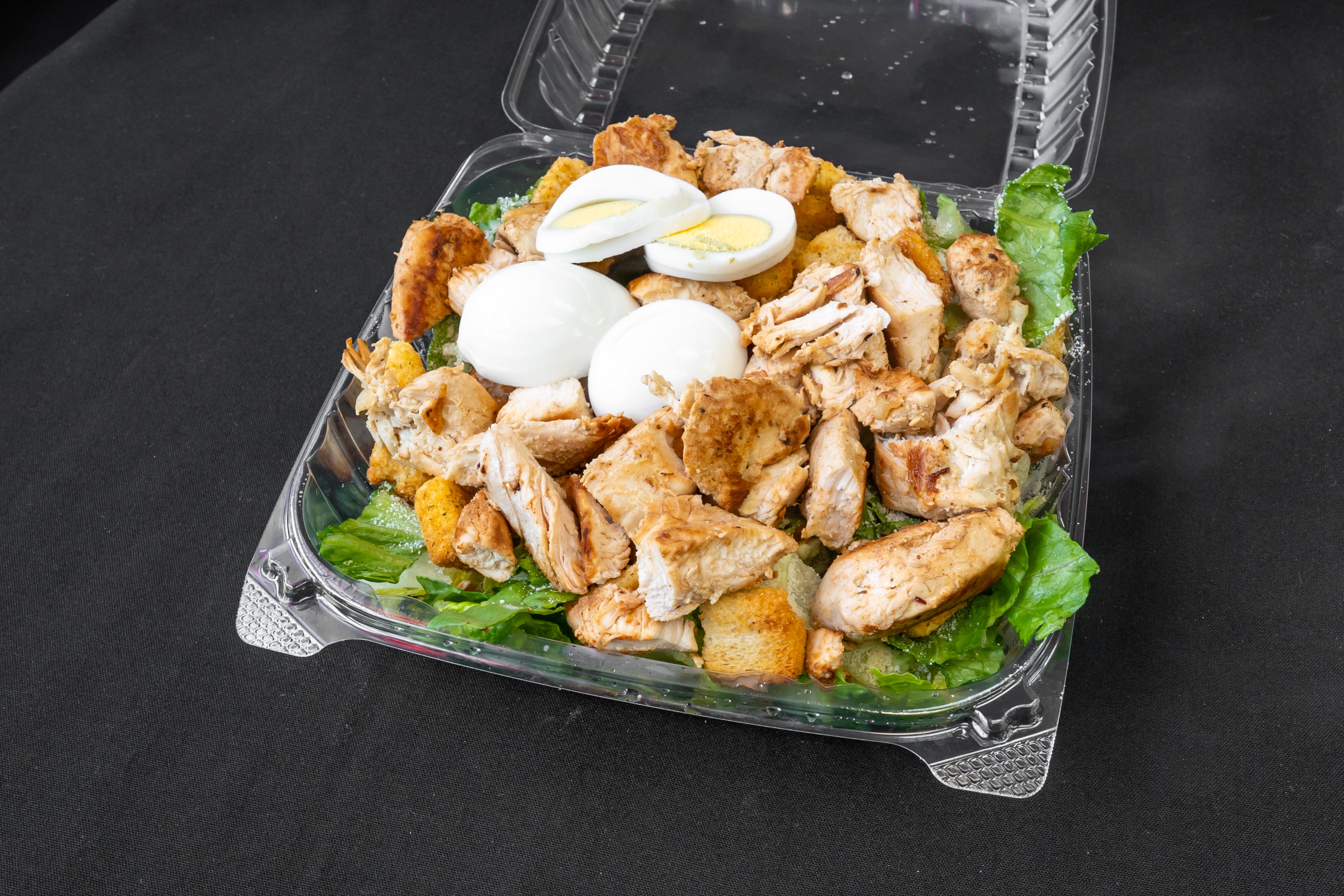 Order Grilled Chicken Salad - Salad food online from Pizza Village Tomato Pie store, Lahaska on bringmethat.com