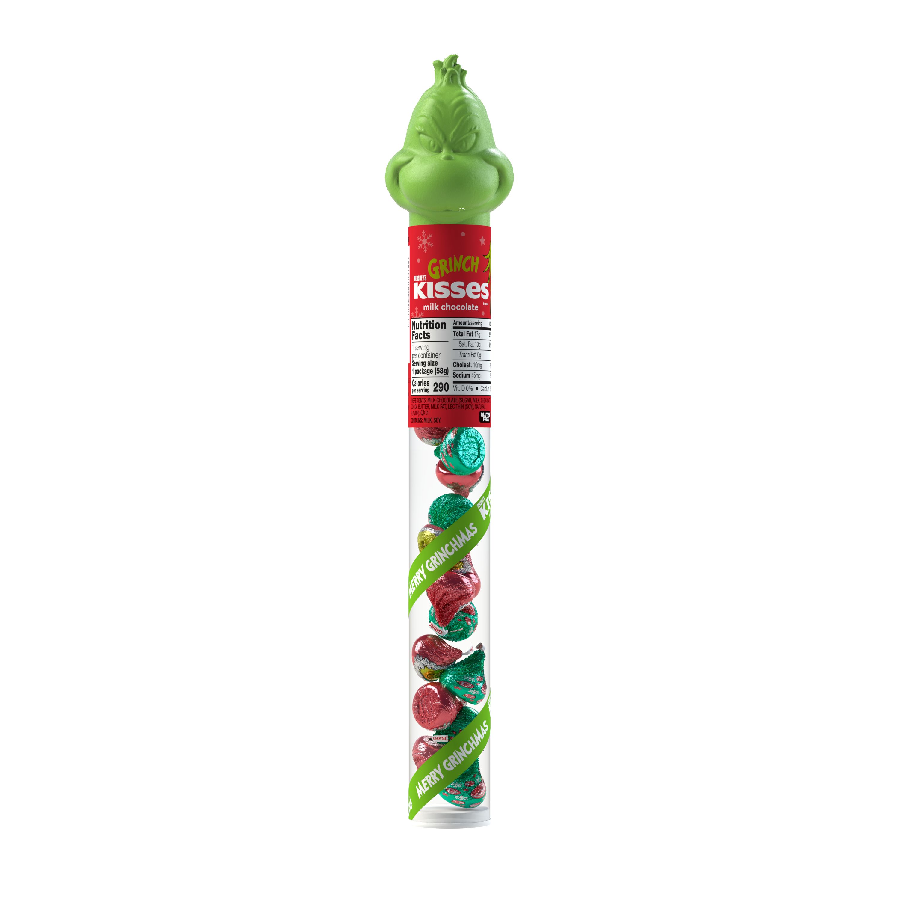 Order Hershey's Kisses Grinch Cane with Milk Chocolate - 2.08 oz food online from Bartell store, Edmonds on bringmethat.com