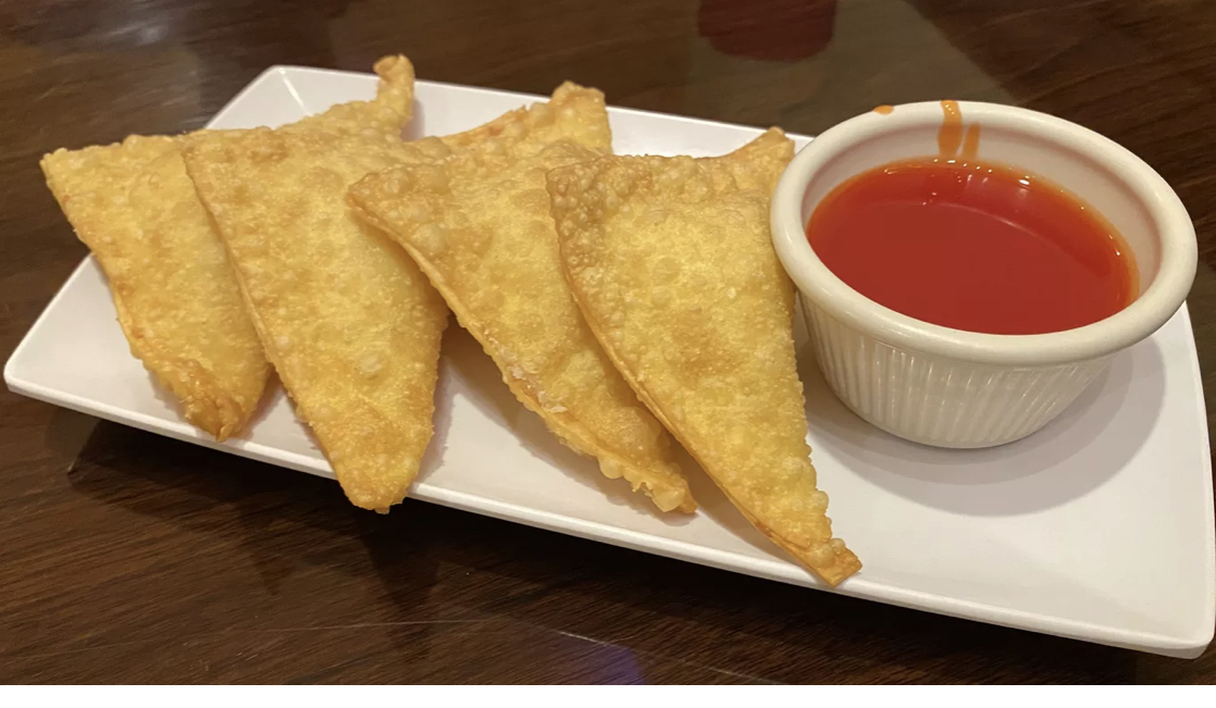 Order 6 Pieces Crab Rangoon food online from Eat N East store, Somerville on bringmethat.com