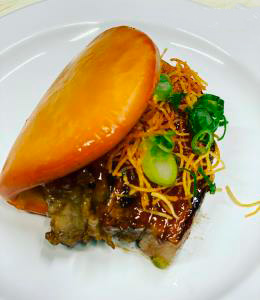 Order Pork Belly Bao food online from Kakuna Sushi store, Fremont on bringmethat.com