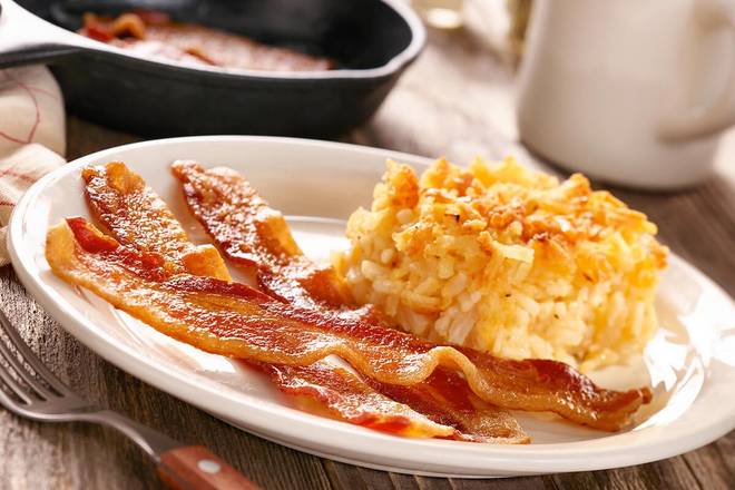 Order Bacon or Sausage with Fried Apples or Hashbrown Casserole food online from Cracker Barrel Old Country Store store, Nashville on bringmethat.com