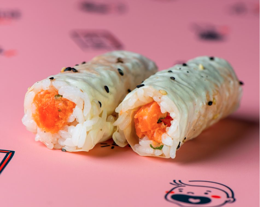 Order Salmon & Yuzu Handroll food online from Krispy Rice store, Los Angeles on bringmethat.com