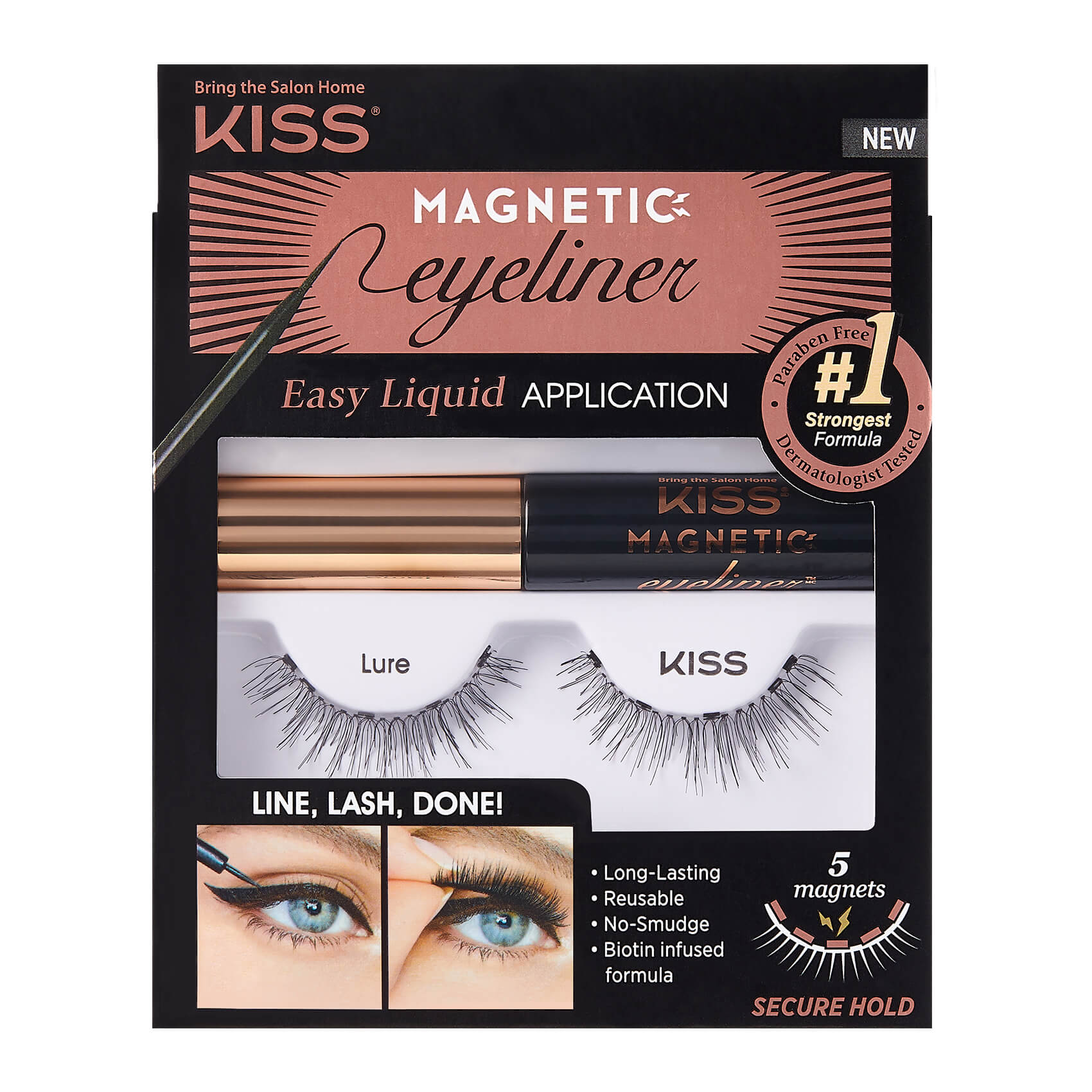 Order Kiss Magnetic Eyeliner & Fake Lashes Kit –  Lure,  1 Pair food online from Rite Aid store, Chino Hills on bringmethat.com