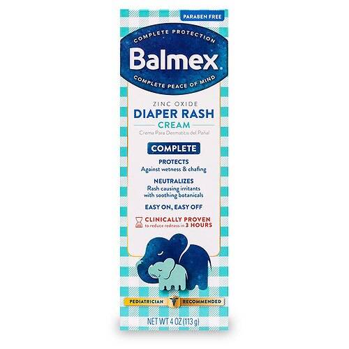 Order Balmex Complete Protection Diaper Rash Cream with Zinc Oxide Unscented - 4.0 oz food online from Walgreens store, Lake Orion on bringmethat.com