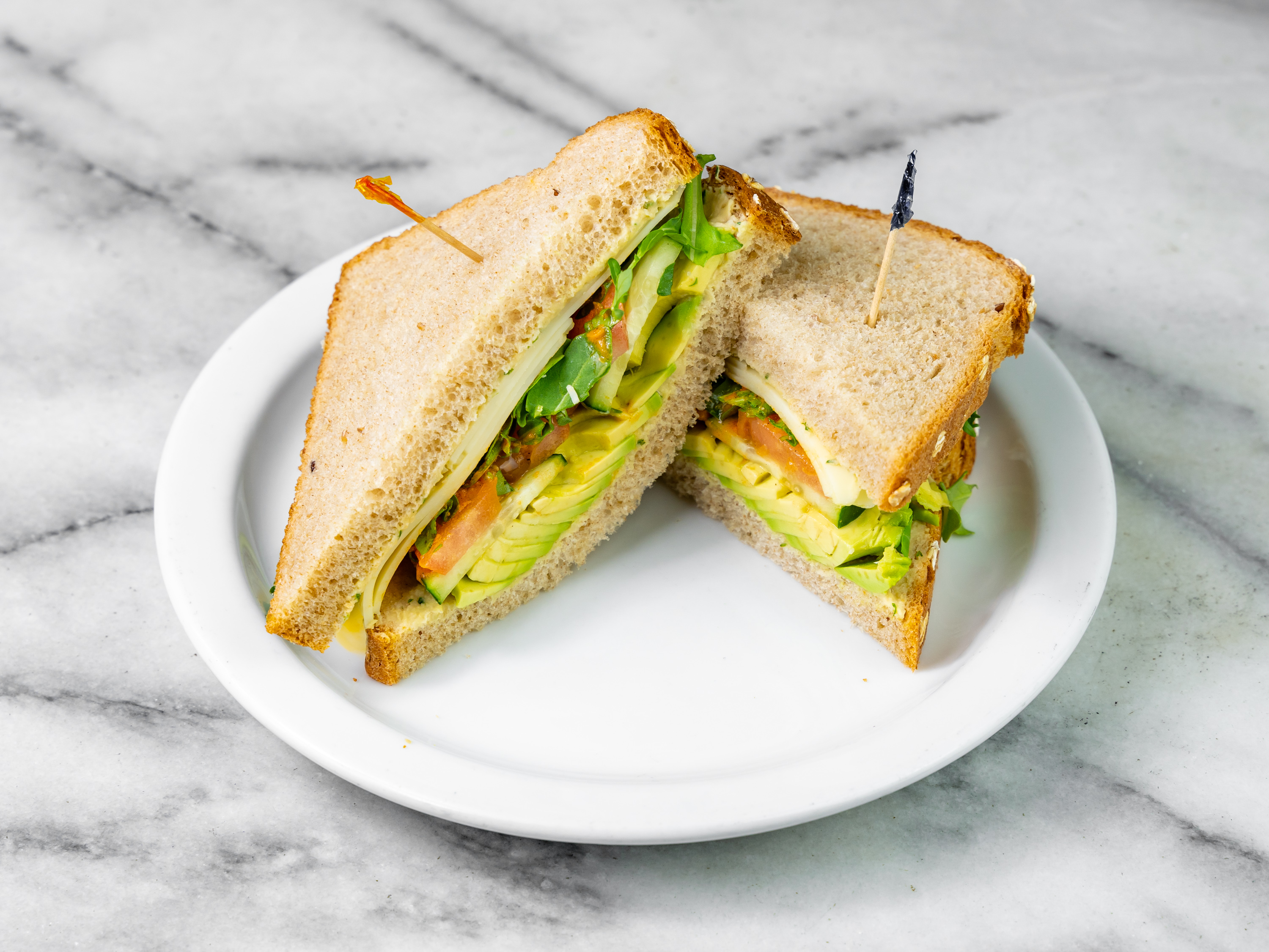 Order Super Veggie Sandwich food online from Cafe Venue Montgomery store, San Francisco on bringmethat.com