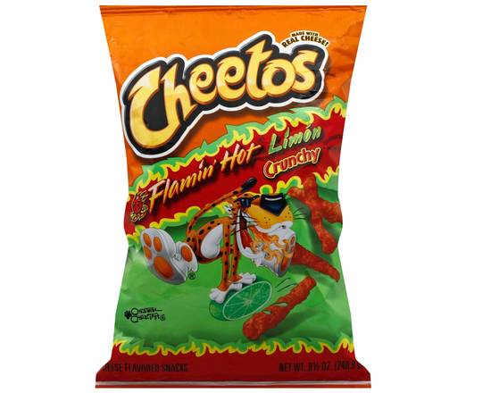 Order Cheetos Crunchy Flamin Hot Limon  food online from Loma Mini Market store, Long Beach on bringmethat.com