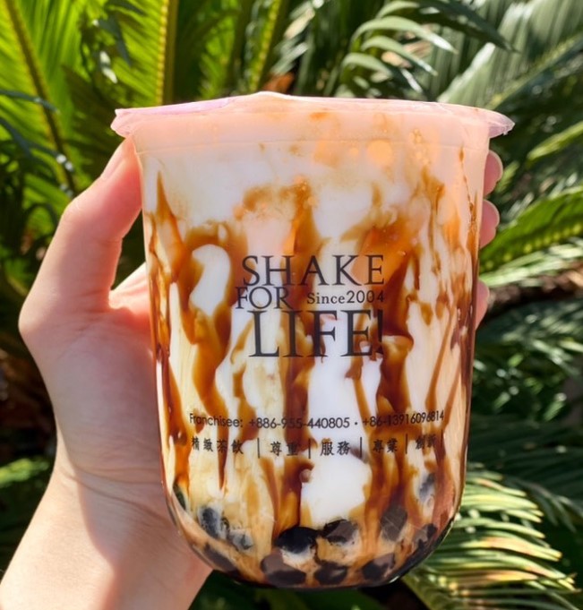 Order Monster Boba Latte food online from Ding Tea store, Rancho Cucamonga on bringmethat.com