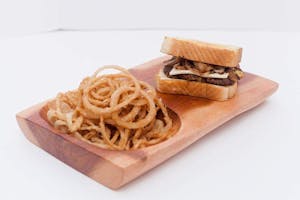 Order Double Patty Melt food online from Bunny Onion Burgers store, Oklahoma City on bringmethat.com