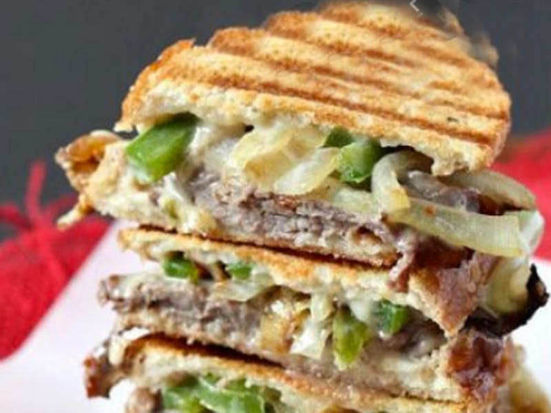 Order Cheesesteak Panini - Panini food online from Brother Bruno Pizza store, Washingtonville on bringmethat.com
