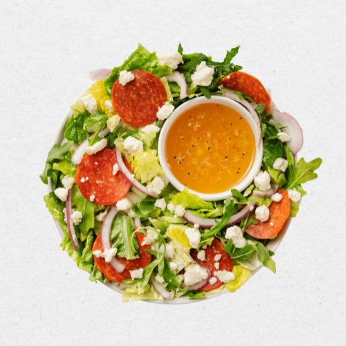 Order Mediterranean Salad food online from Rapid Fired Pizza store, Jeffersonville on bringmethat.com