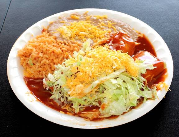 Order #3 Cheese Enchiladas (2 pcs) food online from Arsenio's Mexican Food #1 store, Clovis on bringmethat.com