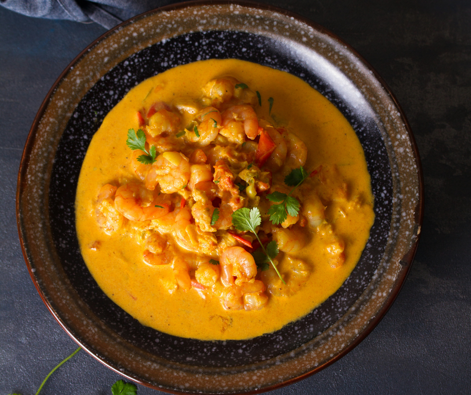 Order Prawns Curry (+ Free Dessert) food online from Spices Of India Kitchen store, Irving on bringmethat.com
