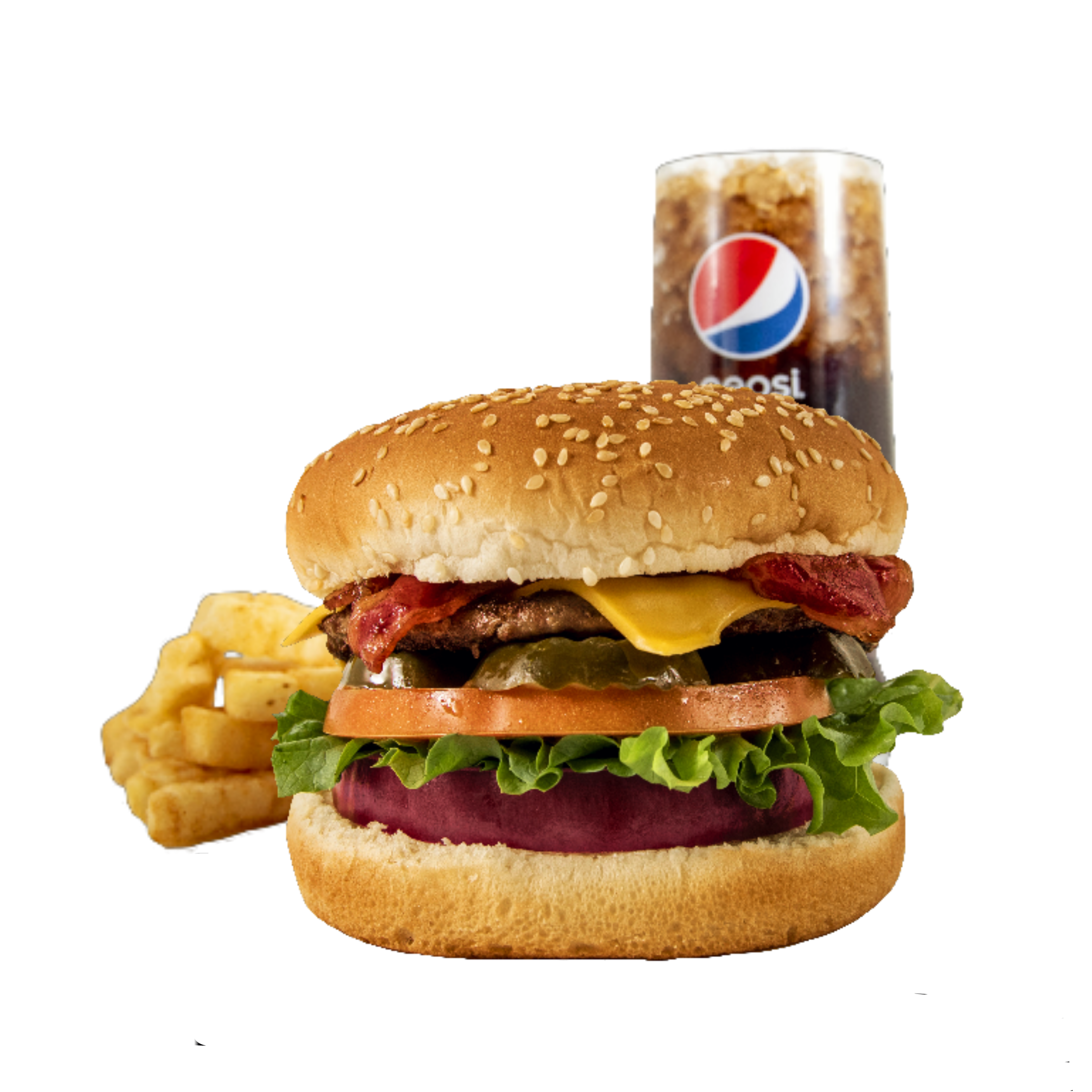 Order 1. Super Burger Combo food online from Frosty King store, Modesto on bringmethat.com