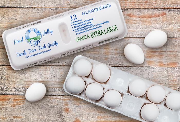 Order Pearl Valley Extra Large White Eggs food online from Oberweis Dairy store, Mokena on bringmethat.com