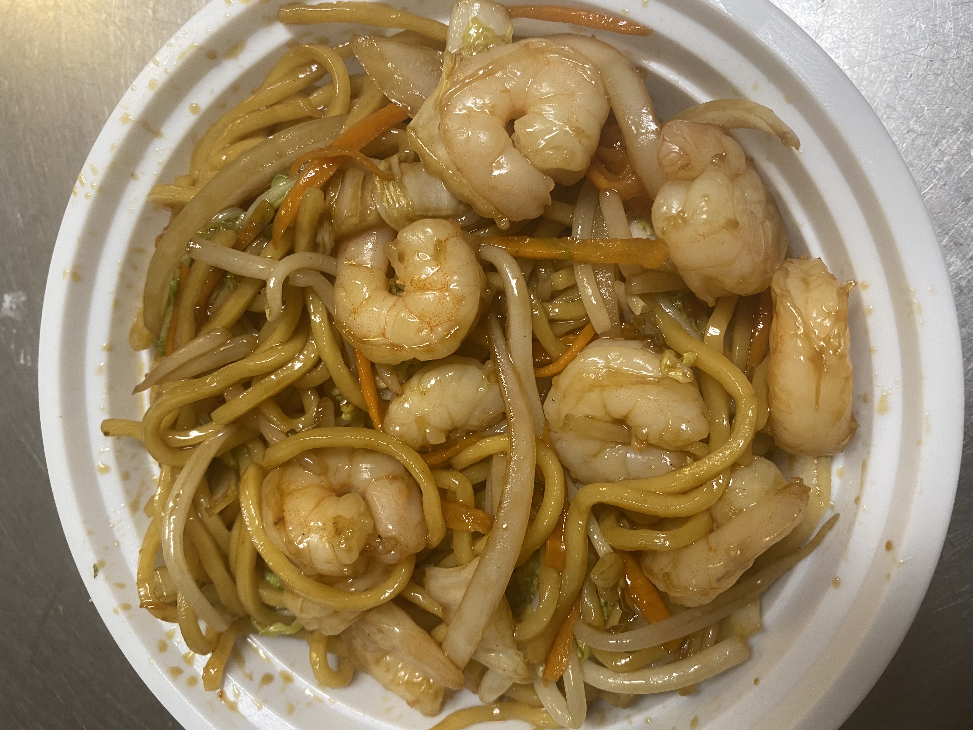 Order 114. Shrimp Lo Mein food online from New China Inn store, Pittsburgh on bringmethat.com
