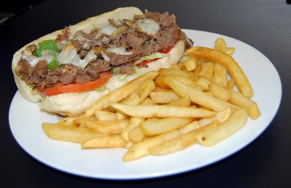 Order Philly Steak & Cheese Sub Combo - 6'' food online from Apollos Pizza store, Richmond on bringmethat.com