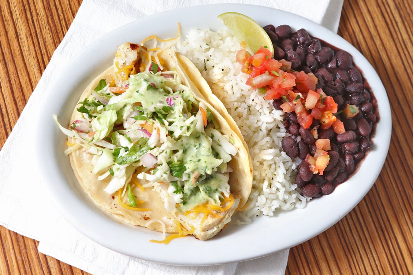 Order One Taco Entrée. food online from Wahoo's store, Henderson on bringmethat.com