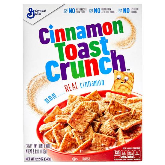 Order General Mills Cinnamon Toast Crunch Cereal 12oz food online from Everyday Needs by Gopuff store, Simi Valley on bringmethat.com