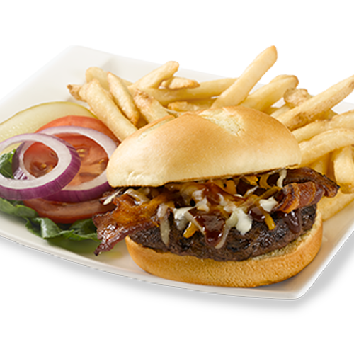 Order Showcase Signature Burger food online from Chatters Bar & Gril store, Holtsville on bringmethat.com