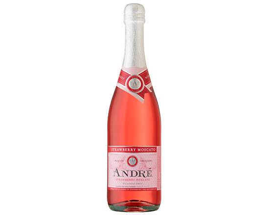 Order Andre Strawberry Moscato, 750mL champagne (7.5% ABV) food online from Kenny Liquor Market store, ANAHEIM on bringmethat.com