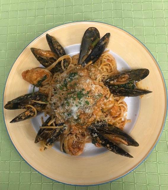 Order Seafood pasta  food online from Alma Del Mar store, Philadelphia on bringmethat.com