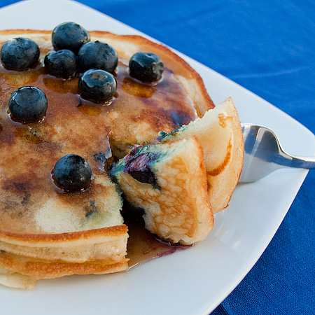 Order Fresh Blueberry Pancakes food online from Crosstown diner store, Bronx on bringmethat.com