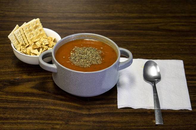 Order Tomato Basil Soup food online from Judys Cafe store, San Diego on bringmethat.com