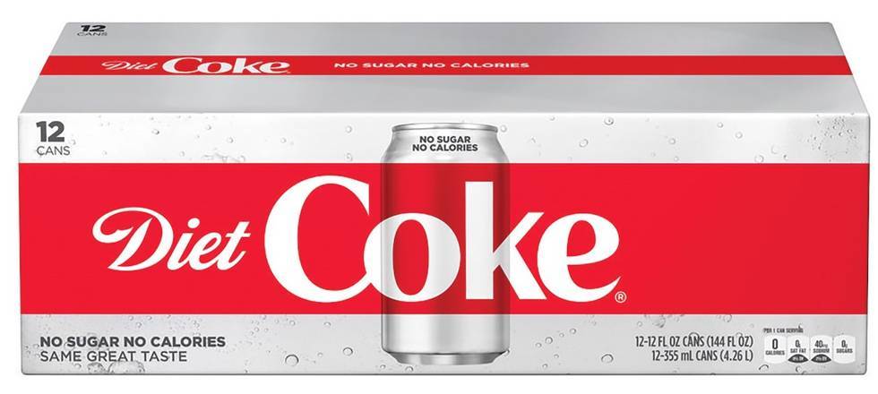 Order Diet Coke 12pk Cans food online from Extra Mile 3062 store, Vallejo on bringmethat.com