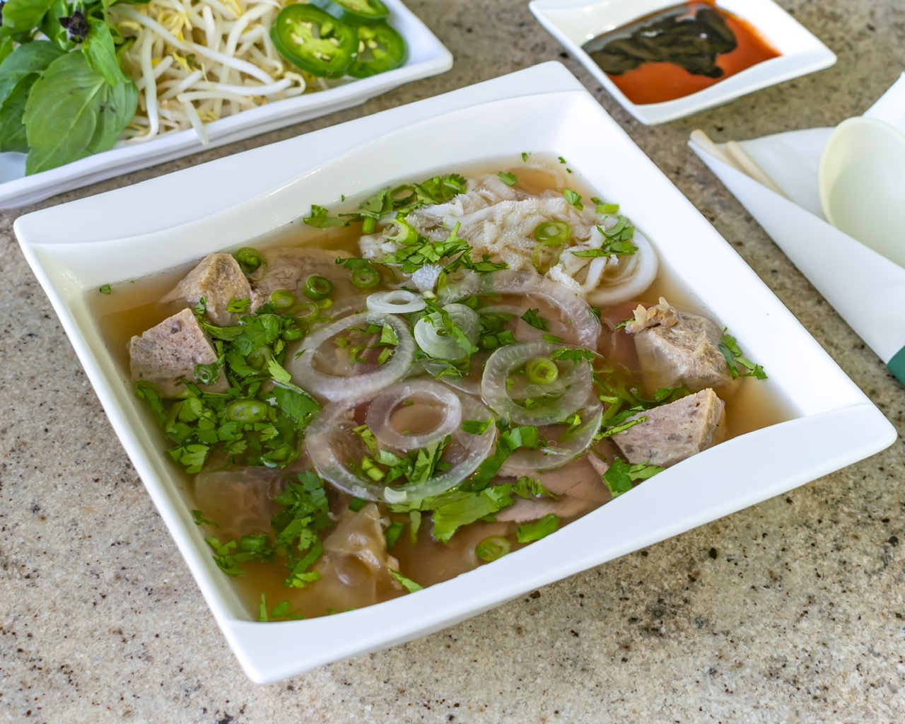Order Special Beef Pho Noodle Soup food online from Saigon Cafe MillBurn store, Millburn on bringmethat.com