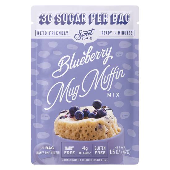 Order Sweet Logic Blueberry Mug Cake Mix 1.5oz food online from Everyday Needs by Gopuff store, Santa Monica on bringmethat.com