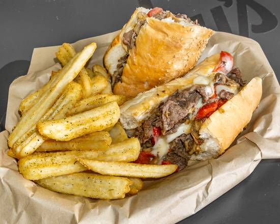 Order Classic Philly Cheesesteak Sandwich food online from The Clampdown store, Chicago on bringmethat.com