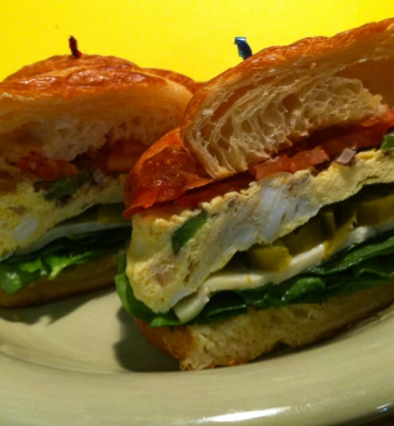 Order Croissant Sandwich food online from Treats Juices & Smoothies store, Concord on bringmethat.com