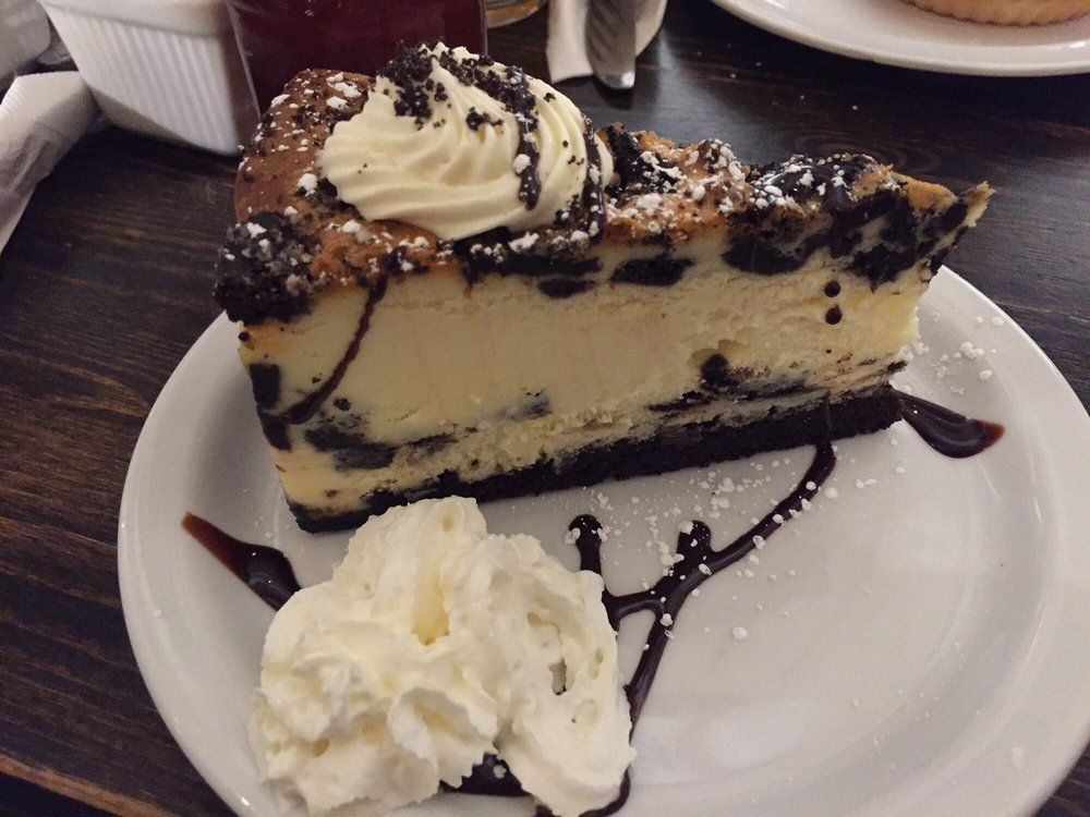 Order Slice of Oreo Cheesecake  food online from Six Corners Café store, North Bergen on bringmethat.com