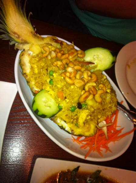 Order R3. Pineapple Fried Rice food online from Thai T store, Rancho Cucamonga on bringmethat.com