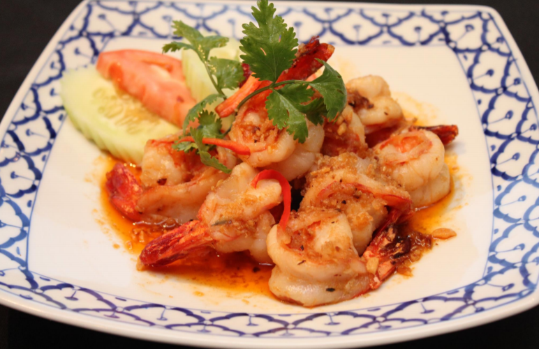Order Shrimps Garlic food online from Bangkok House Authentic Thai Restaurant store, Eatontown on bringmethat.com