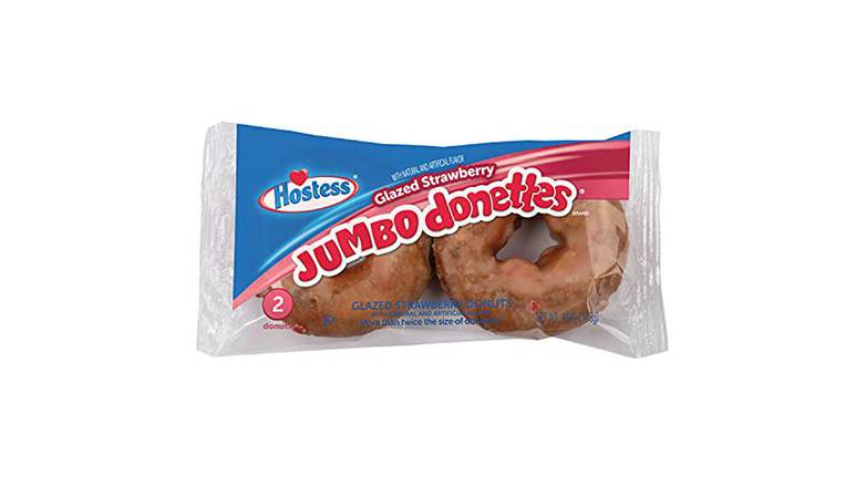 Order Hostess Jumbo Donette Glazed Strawberry food online from Red Roof Market store, Lafollette on bringmethat.com