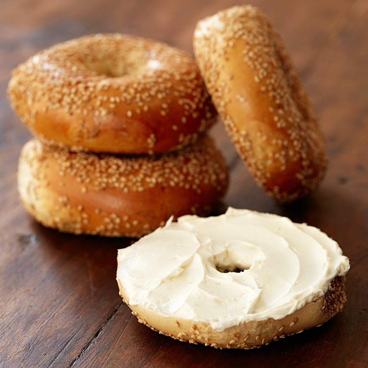 Order Bagel and Cream Cheese food online from Juiceria Smoothie Bar and Cafe store, Goose Creek on bringmethat.com