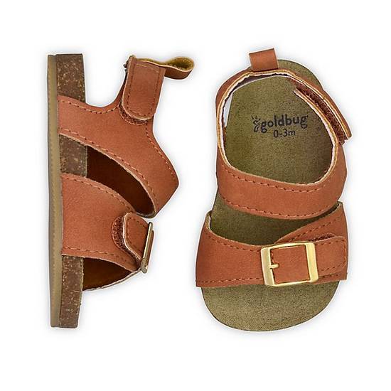 Order goldbug™ Size 6-9M Molded Sole Sandal in Brown food online from Bed Bath & Beyond store, Lancaster on bringmethat.com