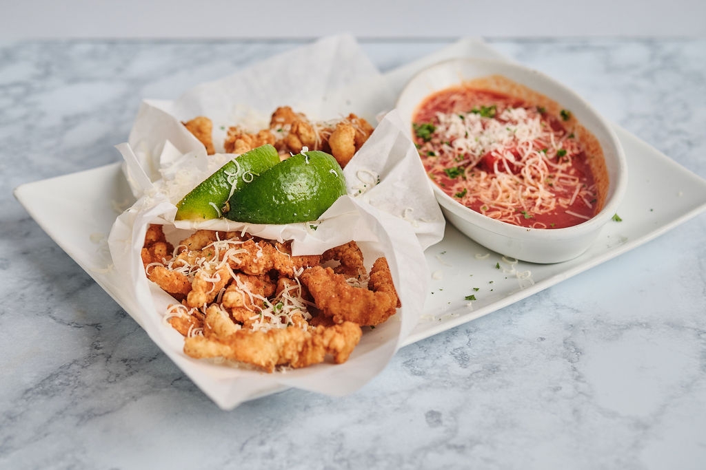 Order Crunchy Calamari food online from Orchid City Fusion Cafe store, Arlington on bringmethat.com