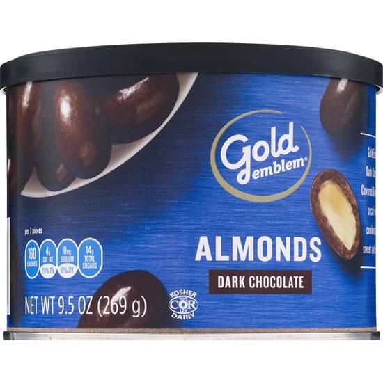 Order Gold Emblem Dark Chocolate Covered Almonds, 9.5 OZ food online from Cvs store, MARTINEZ on bringmethat.com