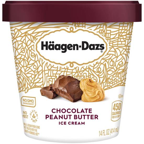 Order Haagen-Dazs Chocolate Peanut Butter Ice Cream, 14 OZ food online from Cvs store, WEST COVINA on bringmethat.com