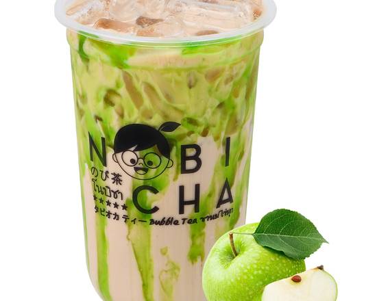 Order Apple Milk Tea food online from Nobi Cha Bubble Tea store, Atlanta on bringmethat.com