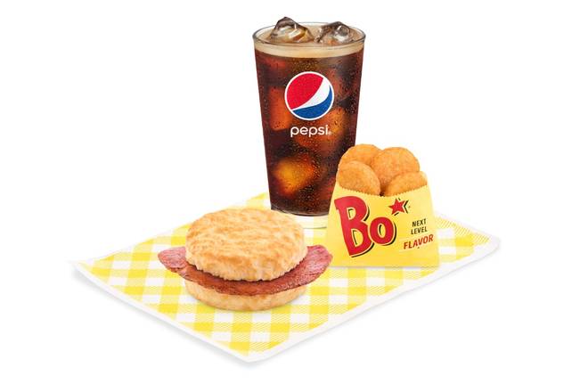 Order Country Ham Biscuit Combo food online from Bojangles store, Pittsboro on bringmethat.com