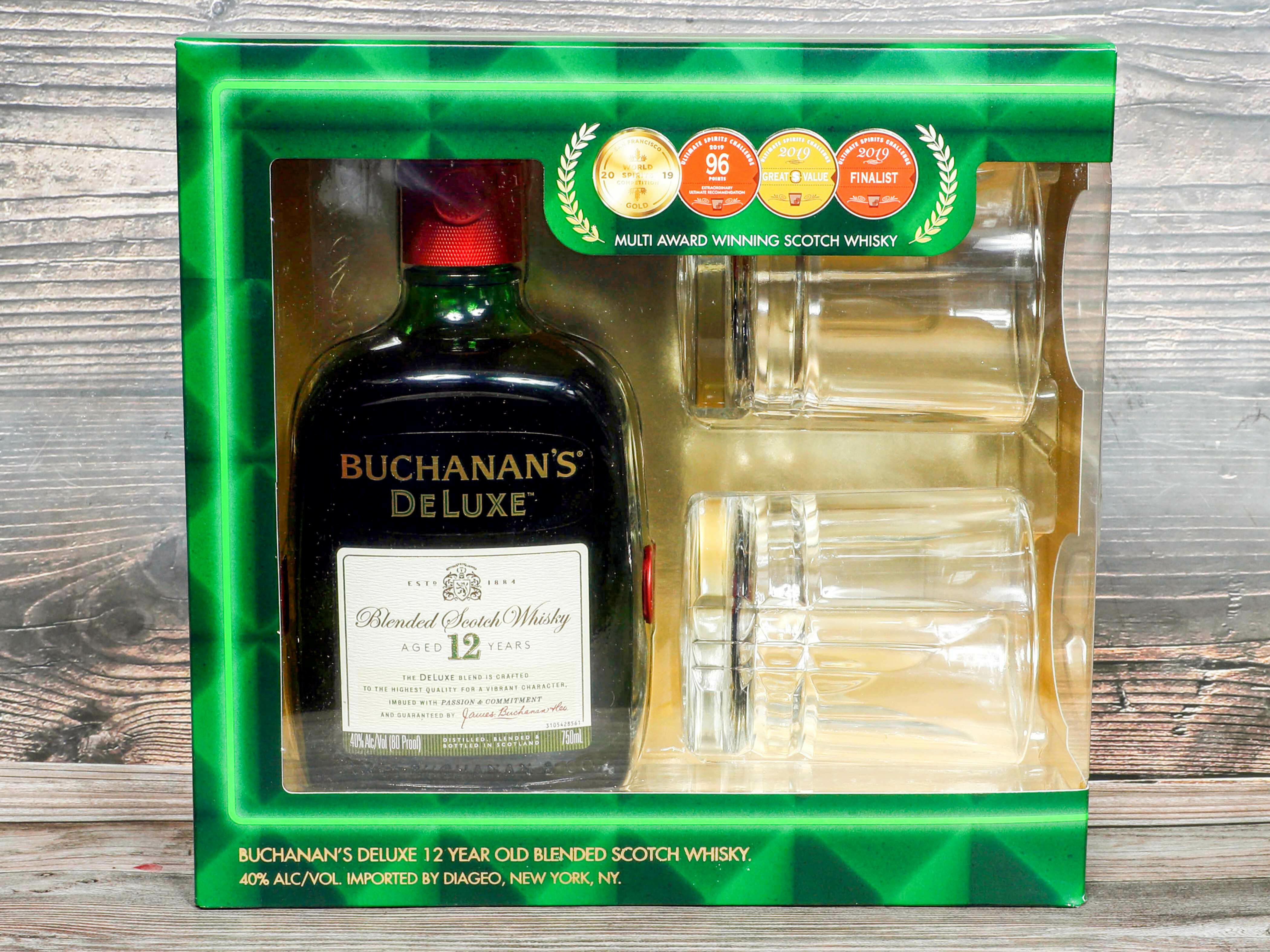 Order 750 ml. Buchanan's Deluxe 12 Year, Whiskey  food online from Brothers Royal Crown Minimart store, Atwater on bringmethat.com
