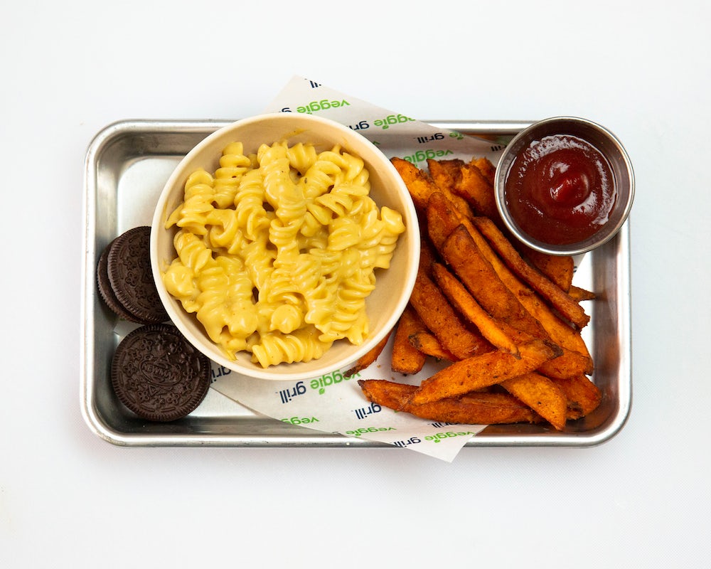 Order Kids' Mac-n-Cheese  food online from Veggie Bomb store, Los Angeles on bringmethat.com