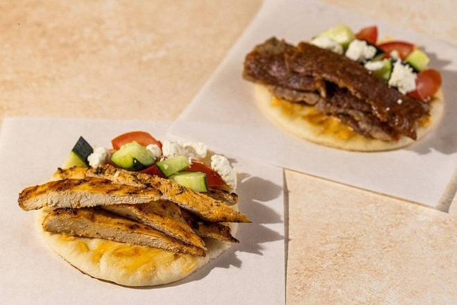 Order Street Pita Duo Sandwich food online from Daphne store, Simi Valley on bringmethat.com