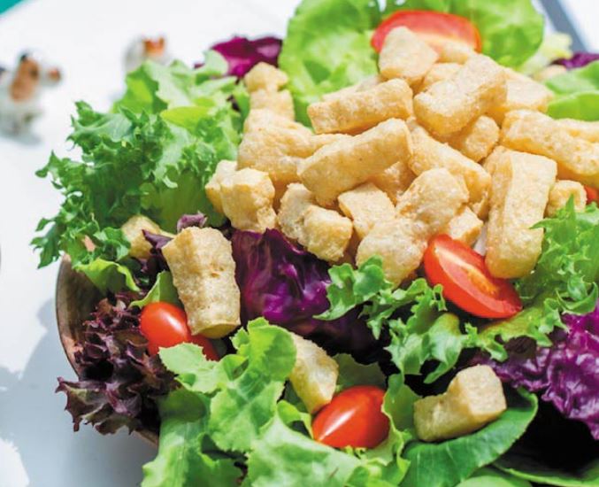 Order Tofu Salad สลัดเต้าหู้ food online from Ekamai store, Salt Lake City on bringmethat.com